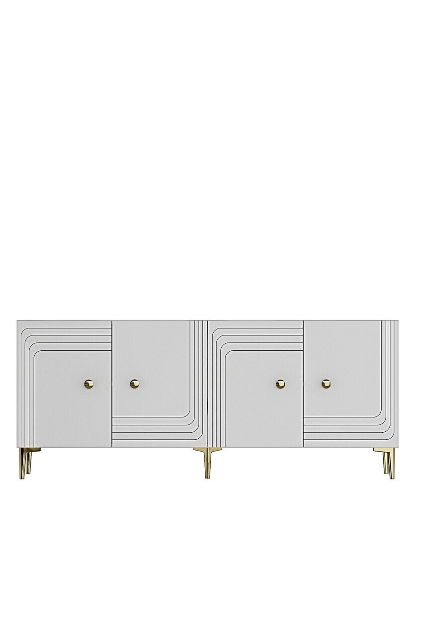 Consola, Hanah Home, Lessi 180, 180x75x32 cm, Alb — imaginea 6