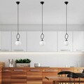Lustra, Fulgor, 942FLG1650, Metal, Negru