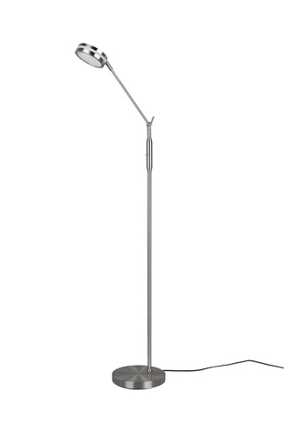 Lampadar Franklin, TRIO, 23x41x133 cm, 6.5W, 1x SMD, metal, argintiu mat