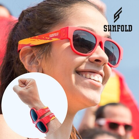 Ochelari de soare pliabili Sunfold Spain Red, InnovaGoods, UV400 InnovaGoods imagine noua 2022