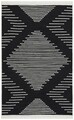 Covor Kilim cu 2 fete, Arya 15 Black, Baketo, 100% bumbac reciclat, 160x230 cm