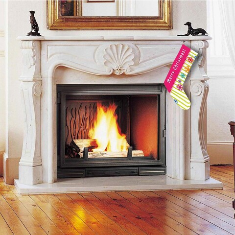 Soseta decorativa christmas, crp009, 35x18 cm, bumbac, multicolor