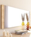Oglinda decorativa, Siam, Azus, 40x120x2.2 cm, MDF , Natural