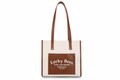 Geanta, Lucky Bees, 376 Brown Cream, piele ecologica, crem/maro
