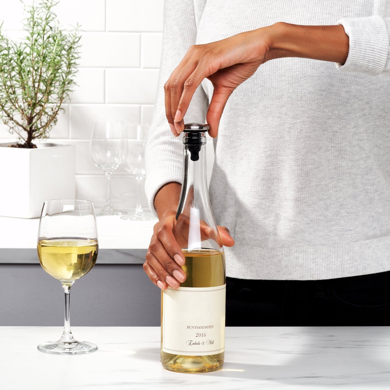 Set 2 dopuri pentru vin, "SteeL" - OXO - imagine 15