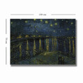 Tablou decorativ, 70100VANGOGH026, Canvas, Lemn, Multicolor