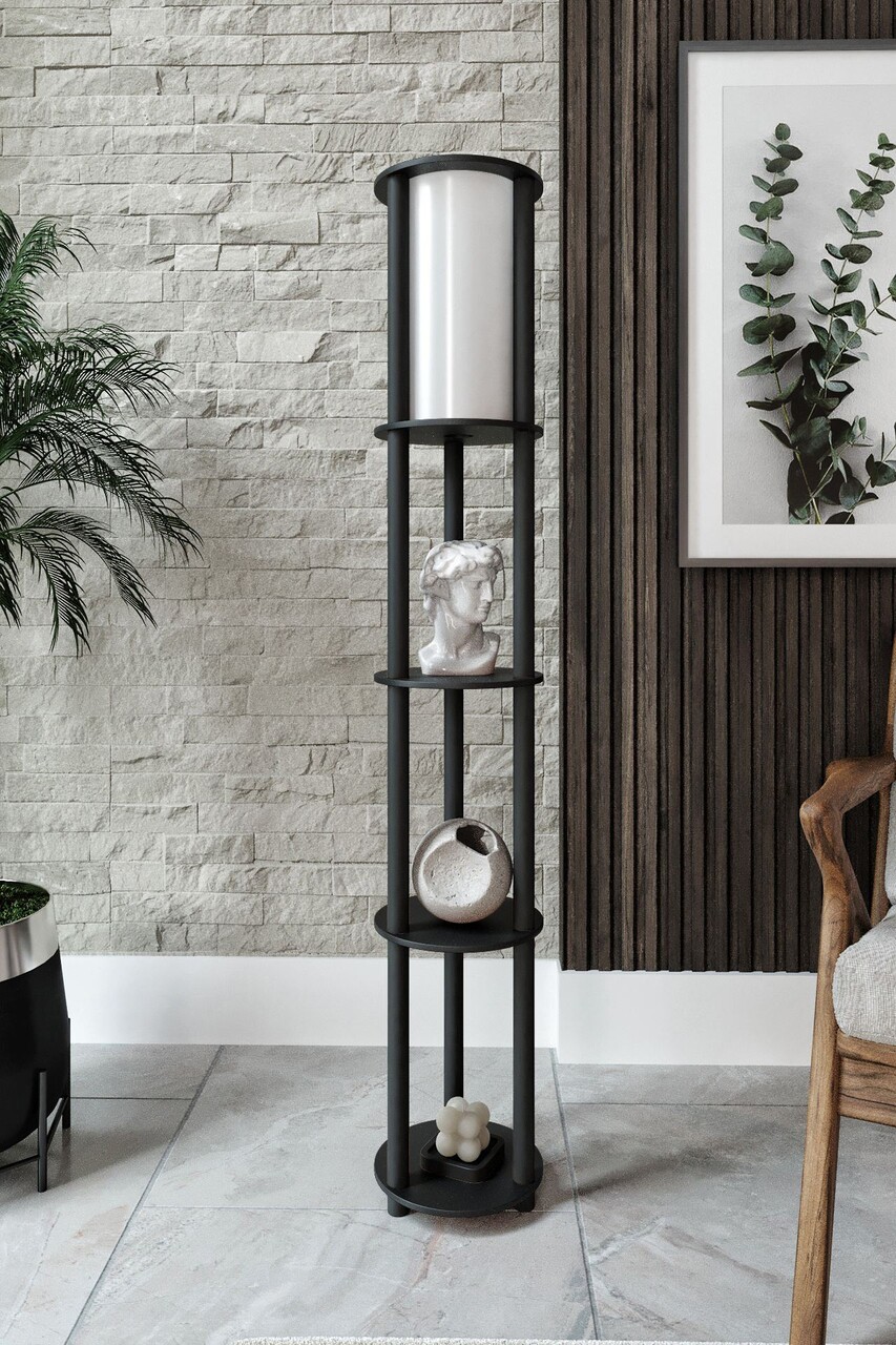 Lampadar, L'essentiel Maison, 666PTR1142, Negru - view 4