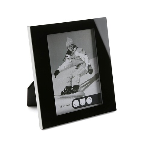 Rama foto negro, versa, 13 x 18 cm, sticla