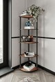 Corp biblioteca, Poter, Bookcase 5 Corner, 34x139x34 cm, MDF , Maro