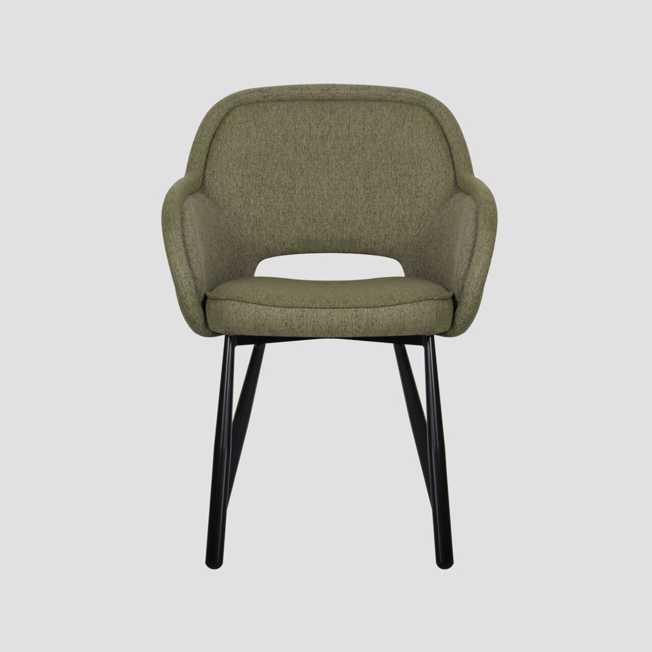 Scaun Campea, Homla, 61x61x84 cm, metal/poliester, verde olive - 1 | YEO