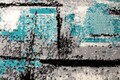 Covor Barad, Decorino, 80x150 cm, polipropilena, gri/albastru