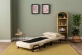 Canapea extensibilă cu 1 loc, Futon, 859FTN2345, Metal , Crem