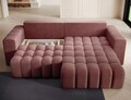 Coltar extensibil dreapta 4 locuri ELTAP, Bon-36, Bonett, 250x175x92 cm, lemn/poliester, roz inchis