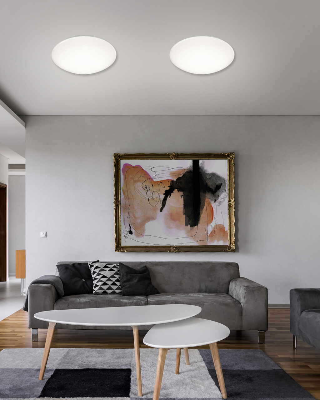 Plafoniera Pollux, RL, 27x8.5 cm, 12W, 1x SMD, plastic, alb