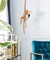 Lustra Monkey, Mauro Ferretti, Ø27 x 60 cm, 1 x E27, 20W, polirasina, auriu