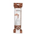 Set 10 saci de gunoi, Brabantia, PerfectFit, marimea L, 45 L, nailon, alb