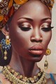 Tablou decorativ Ayda -A, Mauro Ferretti, 72x102 cm, canvas pictat/lemn de brad, multicolor
