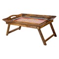 Tava pliabila pentru servire Creaciones Meng, 53x34x23 cm, lemn de mango
