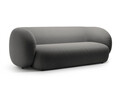 Canapea modulara 3 locuri, Kate, Micadoni, 213x99x76 cm, catifea, gri inchis
