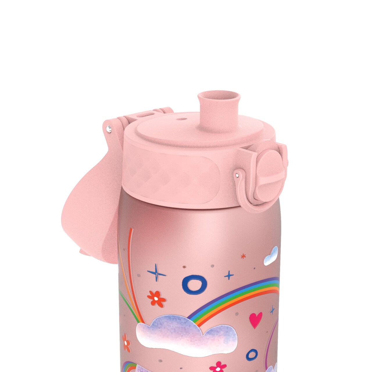 Sticla apa pentru copii Slim, recyclon, 500ml, Unicorn Rainbows - Ion8 - imagine 2