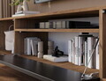 Comoda TV ADRK, Femur, 200x41x40 cm, PAL laminat, negru/artisan