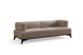 Canapea 3 locuri, Atelier del Sofa, 560ARE5213, Cadru: Lemn și PAL, Crem/Negru