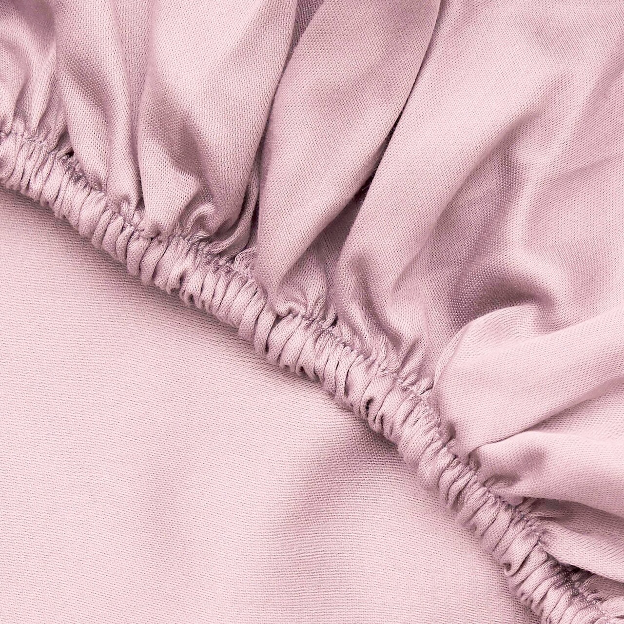Cearceaf de pat cu elastic Satin Double (FR) (IT) (ES) DE), L'essentiel Maison, De Light Pink, Roz deschis - imagine 3