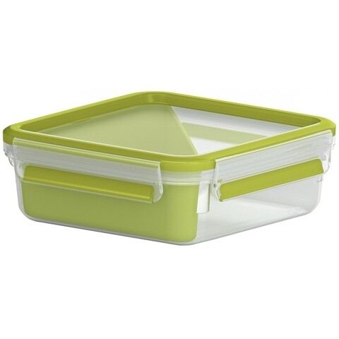 Poza Caserola compartimentata, Tefal, Clip&Go, 0.8 L, plastic, verde