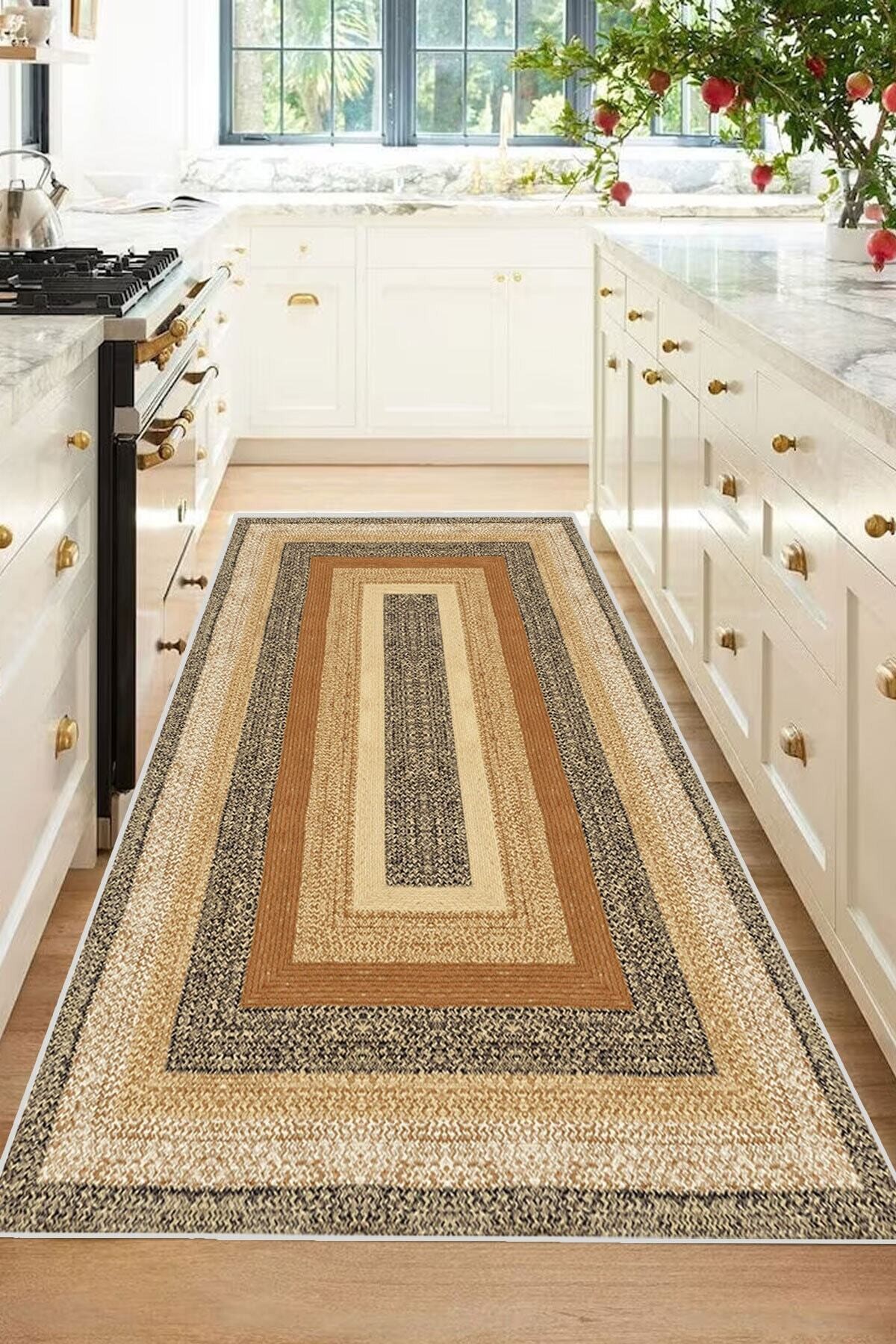 Covor, DC-5065-5, 80x250 cm, Poliester, Bej