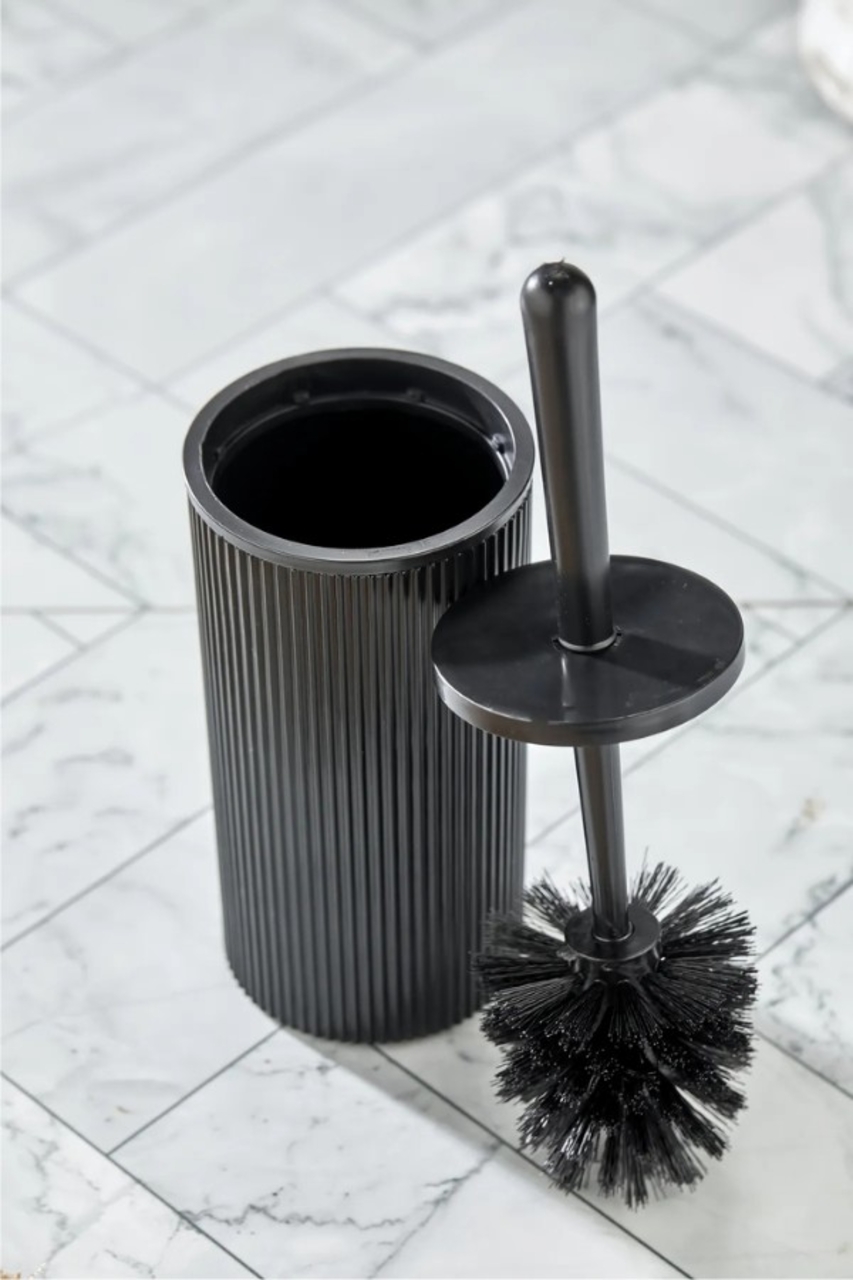 Perie de toaleta, L'essentiel Maison, PZR-052, 17.5x7 cm, Negru - view 3