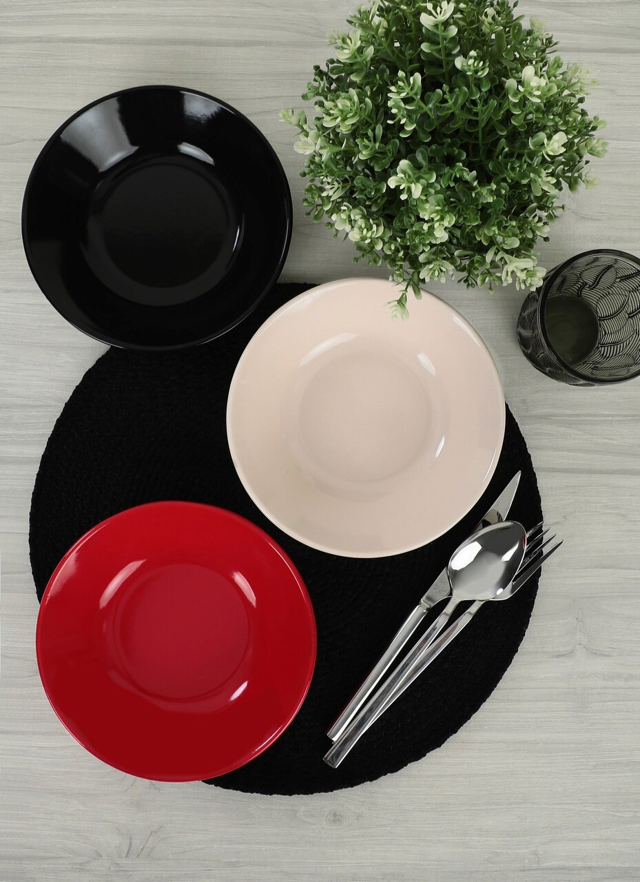 Set farfurii, Keramika, 275KRM1848, Ceramica , Nu absoarbe apa, Multicolor - 1 | YEO