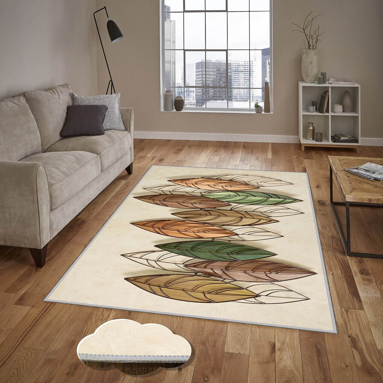 Covor Eexfab822 160x230 cm Poliester Multicolor