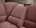 Coltar extensibil stanga 3 locuri ELTAP, LT-24LU, Siber, 270x186x93 cm, lemn/poliester, roz inchis