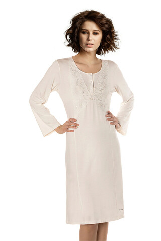 Camasa de noapte, 995mre1438 - xl/xxl, miorre, 95% bumbac/5% elastan, ecru