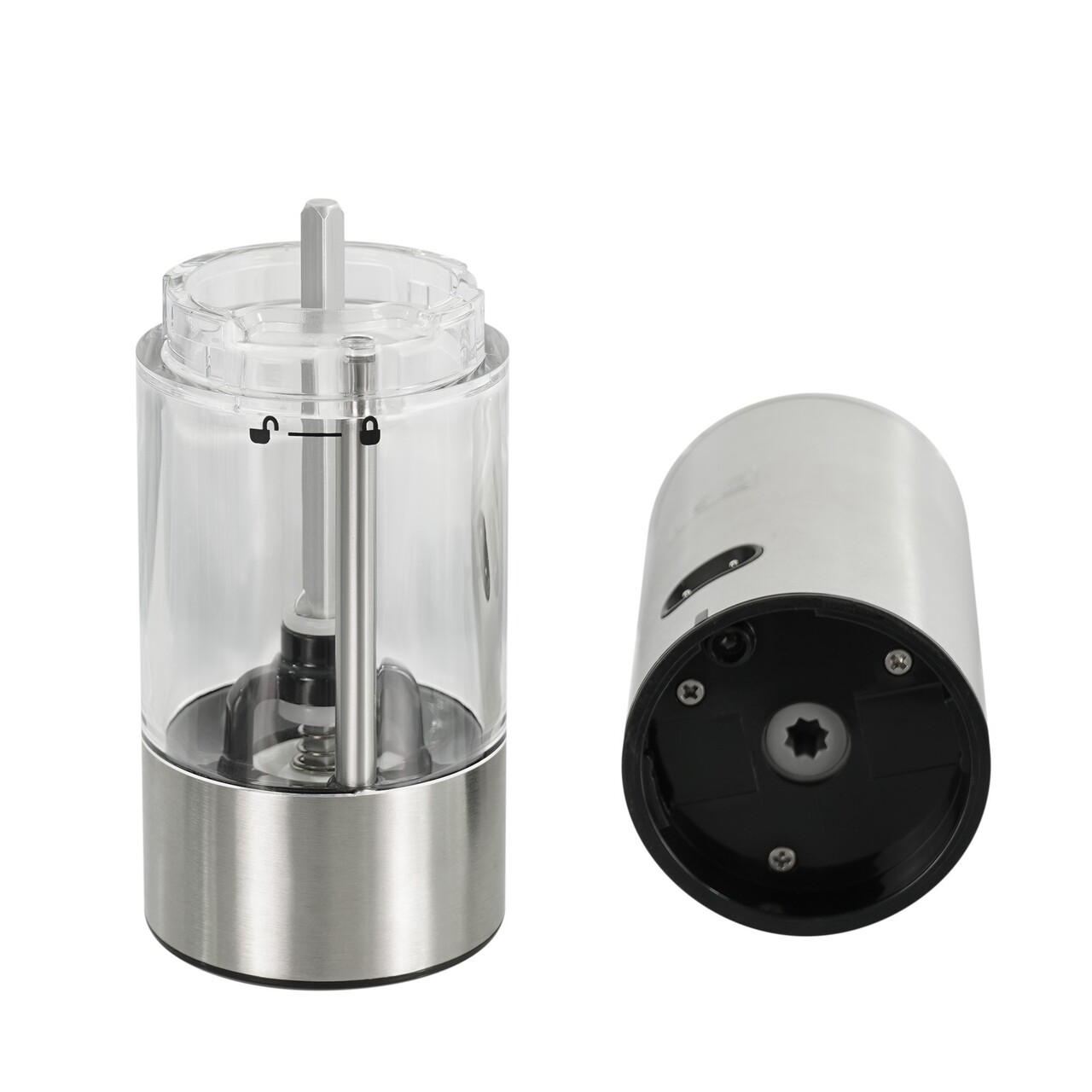 Set 2 rasnite electrice pentru sare si piper, cu baza de incarcare - Zokura - imagine 7