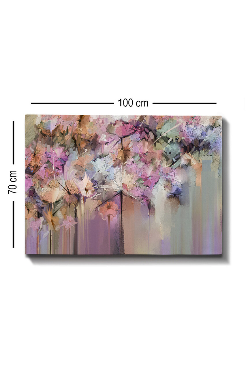 Tablou Decorativ, Kanvas Tablo (70 X 100), Canvas, Lemn, Multicolor