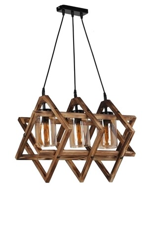 Candelabru, Luin, 8310-3, E27, 60 W, lemn/metal Iluminat