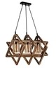 Candelabru, Luin, 8310-3, E27, 60 W, lemn/metal
