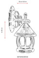 Lampa de exterior, Avonni, 685AVN1223, Plastic ABS, Maro