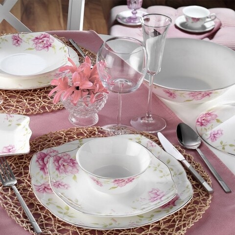 Serviciu de masa, 73 piese, kutahya porselen, bck73yt33050112, portelan, multicolor