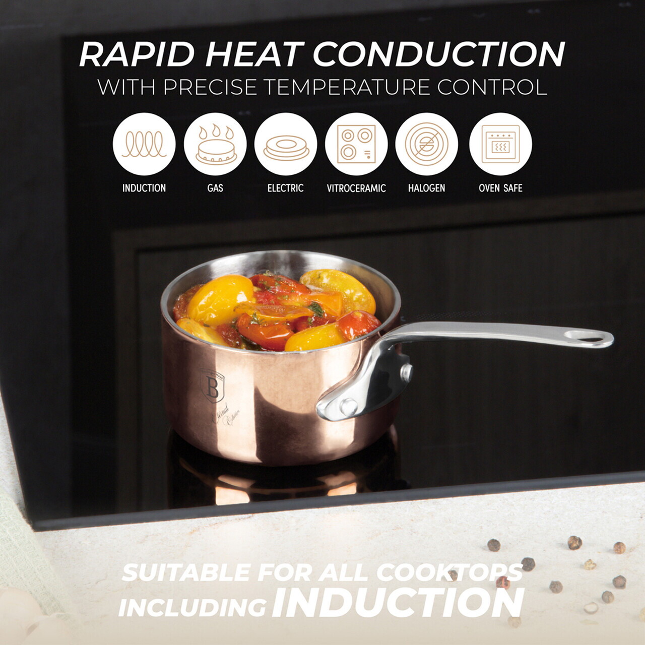 Cratita Berlinger Haus, Copper Touch, 8.5 cm, inox, cupru - imagine 7