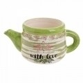 Ghiveci Teapot, InArt, 16,5 x 10 x 8 cm, ceramica, multicolor