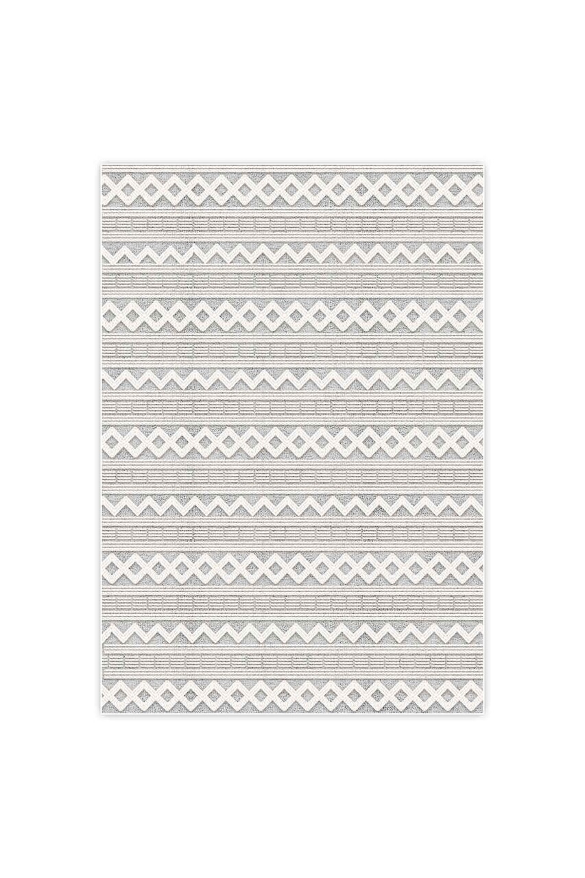 Covor, CLR-7329-HALI-69, 140x200 cm, Poliester, Gri — imaginea 2