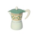 Cafetiera filtru 3 cesti, Le Cementine Flowers, Brandani, 16x8.5x15.5 cm, aluminiu