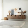 Comoda TV, Neostill, Mesta Walnut, 180x35x35 cm, Cadru: PAL MELAMINAT 100%., Maro
