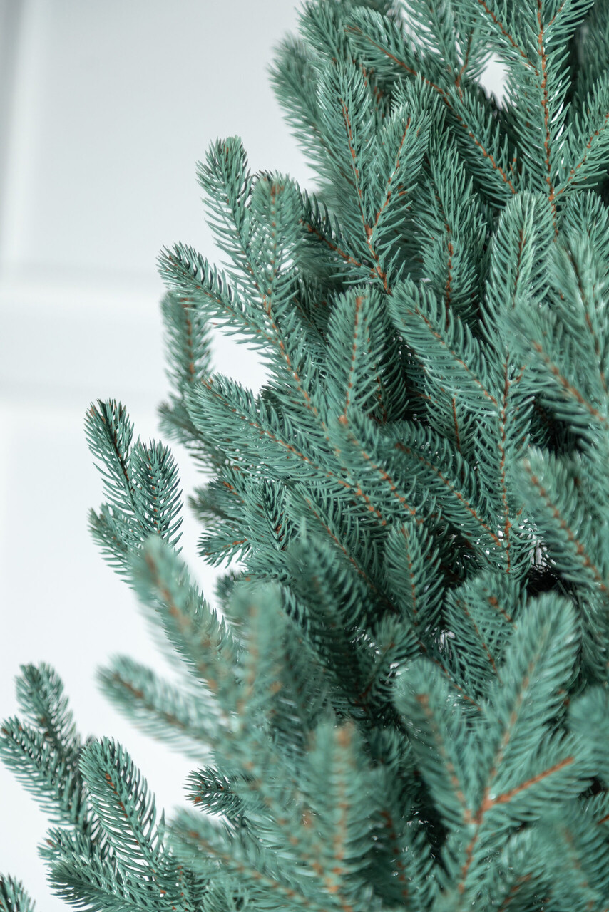 Brad artificial Christmas Deluxe by Sersimo, Viena Select argintiu, integral 3D, 210cm — imaginea 26