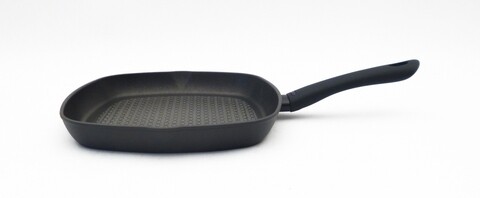 Tigaie grill pentru inductie TVS Diamante cu particule minerale, 28 x 28 cm