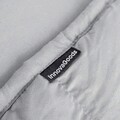 Patura cu greutati pentru o persoana Sweikett, InnovaGoods, 7 kg, 120 x 180 cm, poliester/perle de sticla, gri