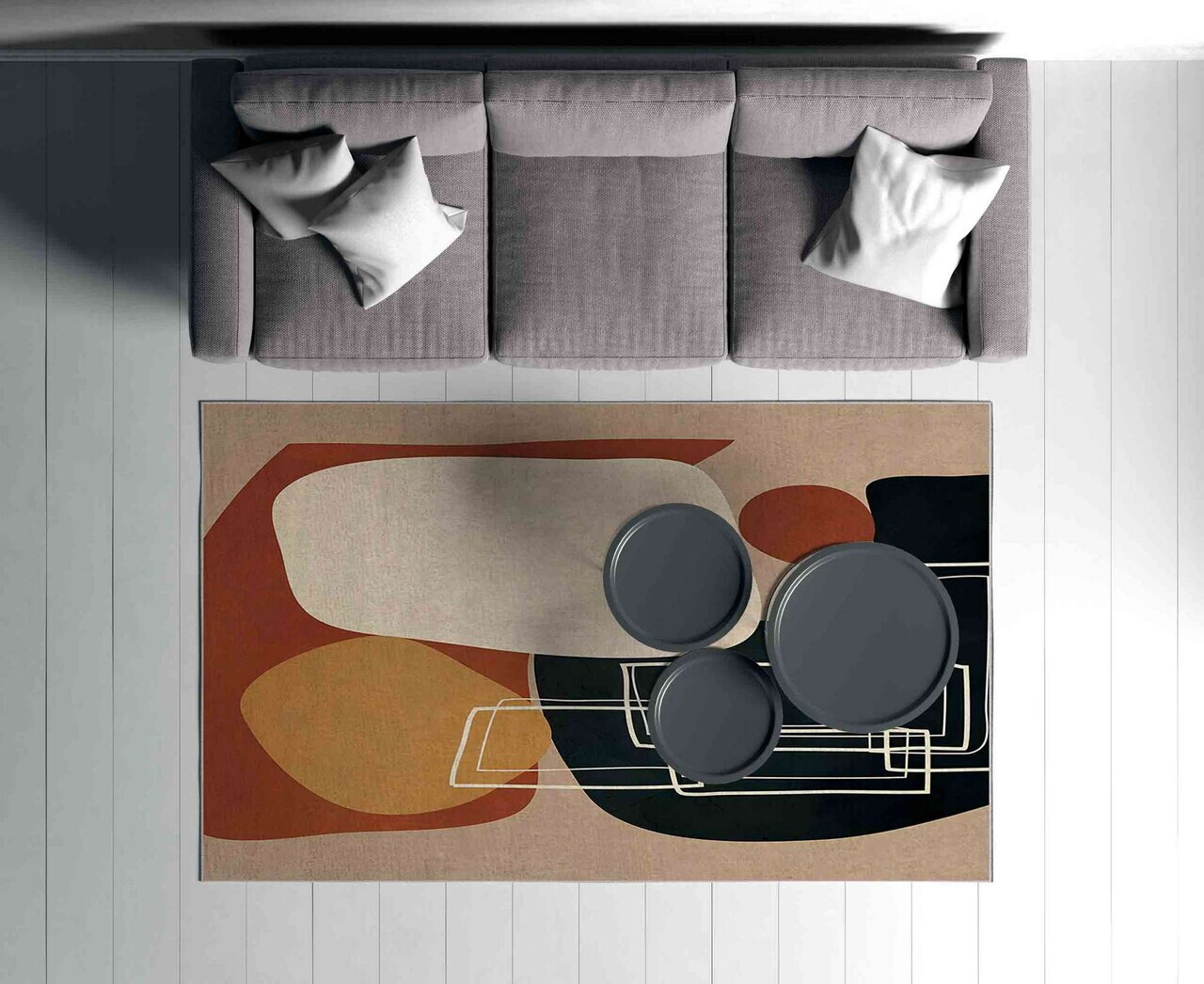 Covor, Shml9, 120x180 cm, Poliester, Multicolor — imaginea 4