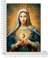Tablou decorativ Madonna -B, Mauro Ferretti, 72x102 cm, lemn de pin/canvas pictat si lacuit, multicolor